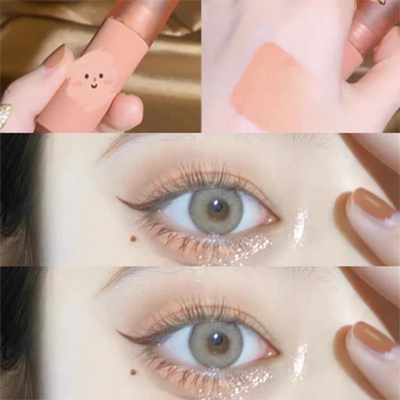 Cappuvini Matte Eyeshadow Cream Smooth Nude Eye Makeup Long Lasting Waterproof Orange Apricot Nude Liquid Eyeshdaow AC389